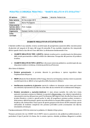PED11 - Diabete mellito in eta evolutiva1